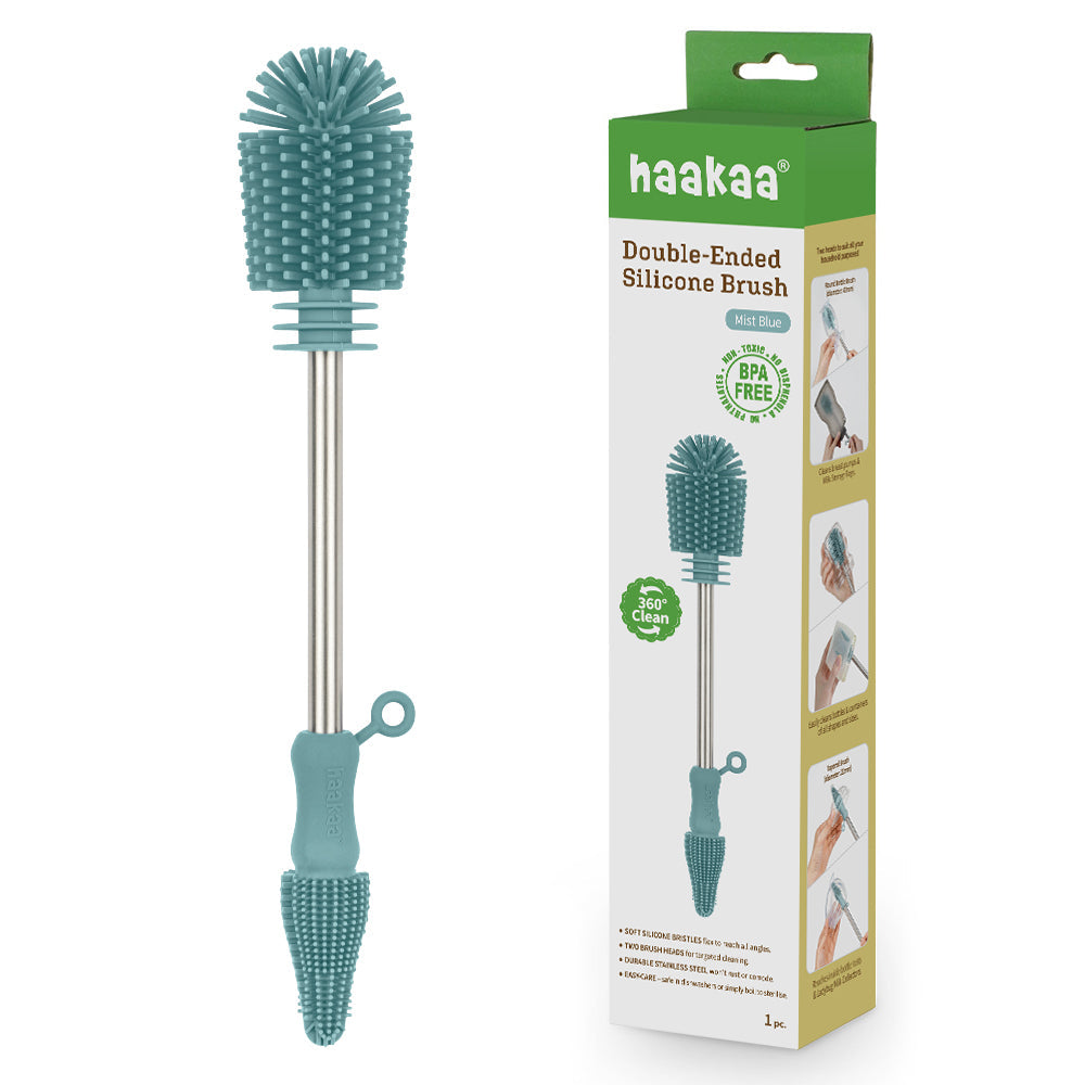 Haakaa Double-Ended Silicone Brush