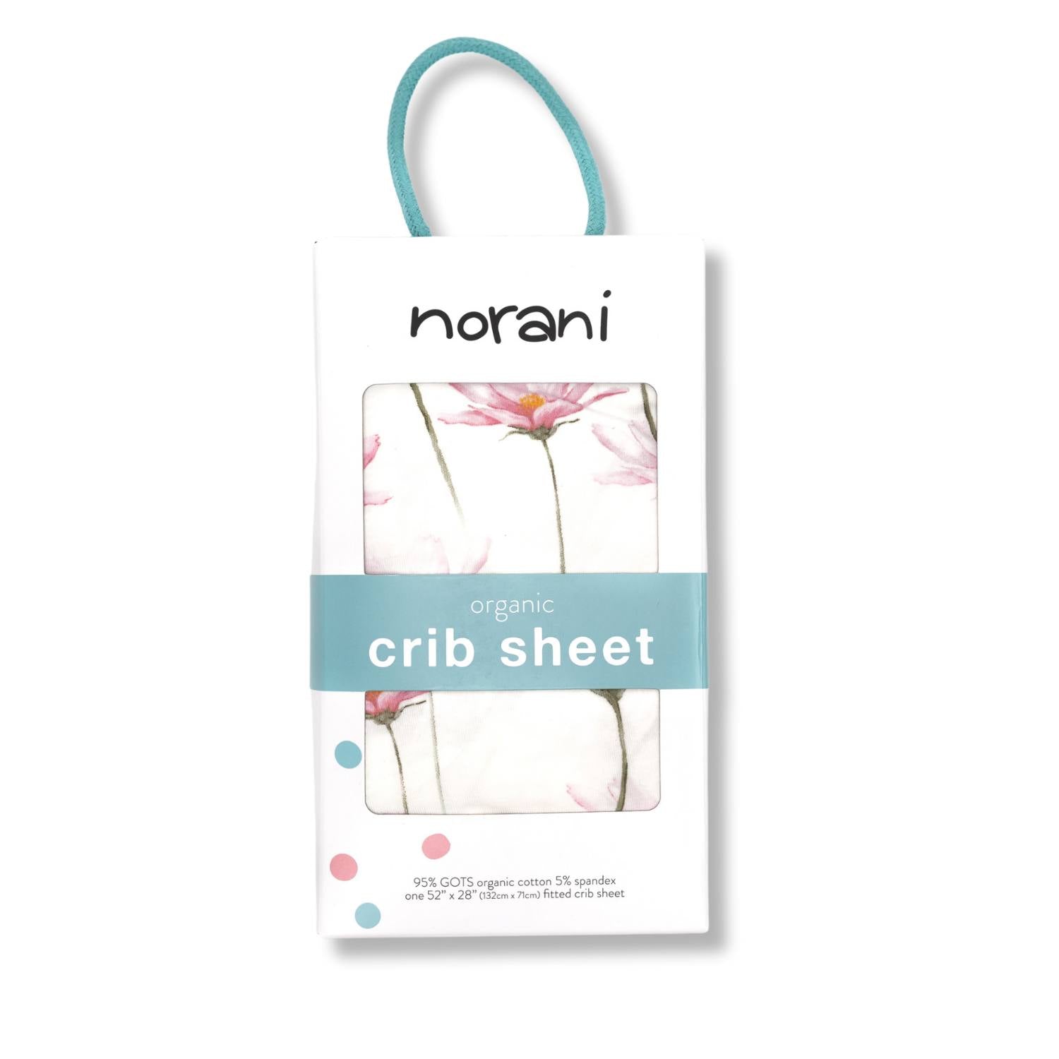 Organic Crib Sheet - Pink Petals