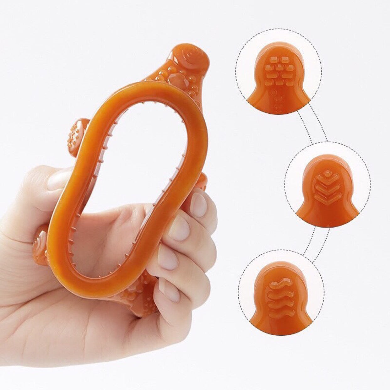 Silicone Crown Teether (Amber)