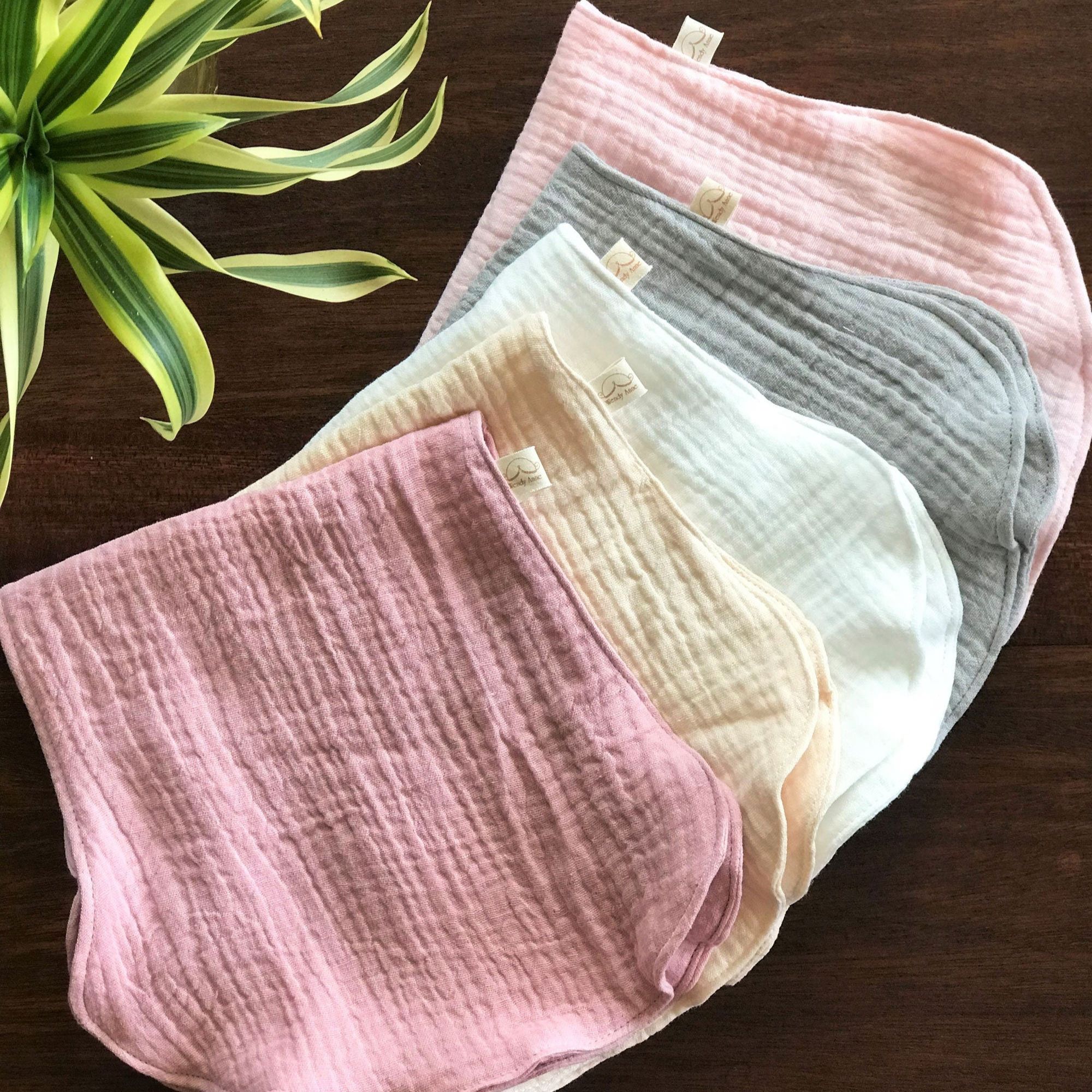 Organic Cotton Burp Cloths (Set of 5)