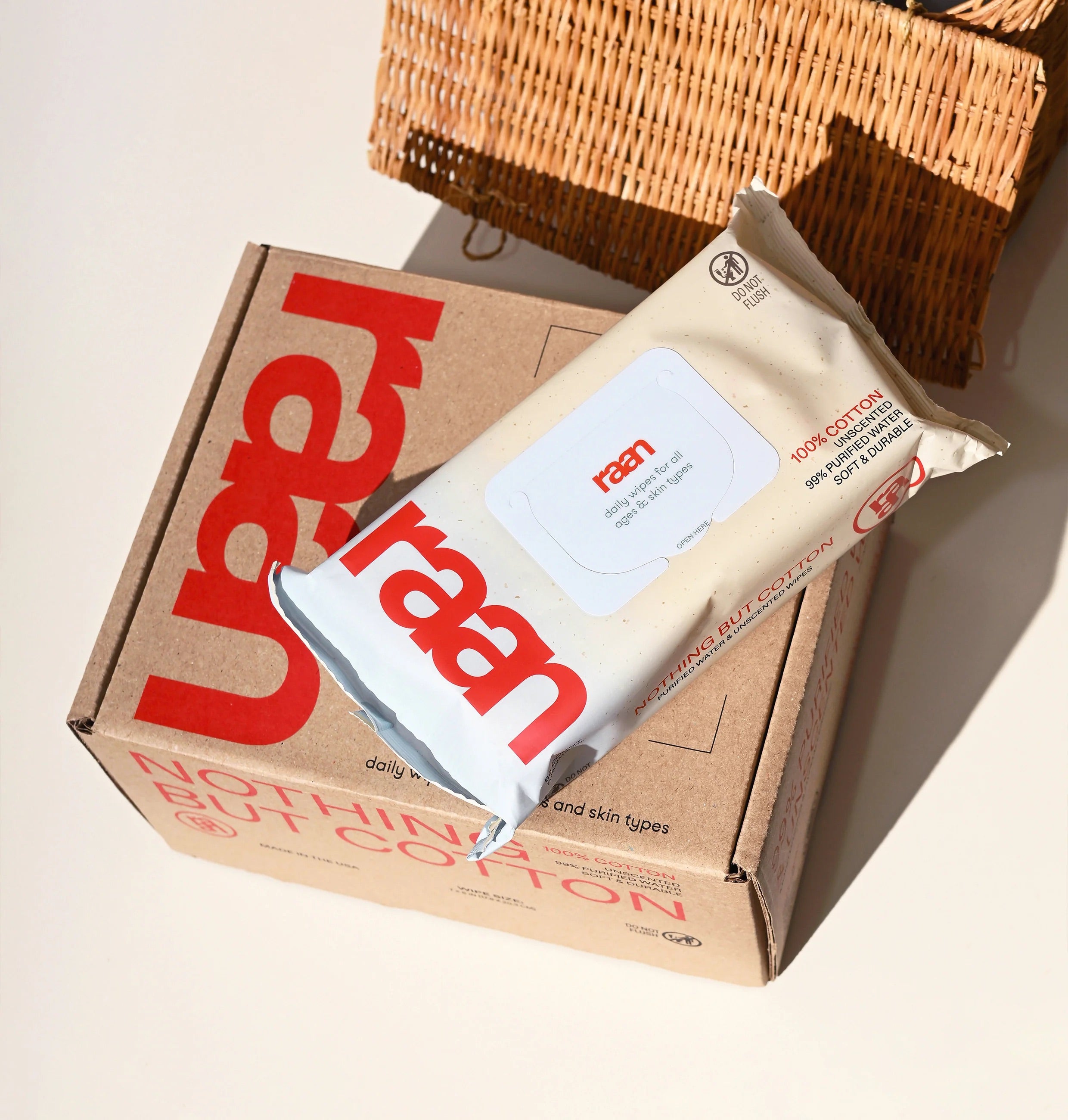 The Only Unbleached, 100% Cotton Baby Wipe for Sensitive Skin