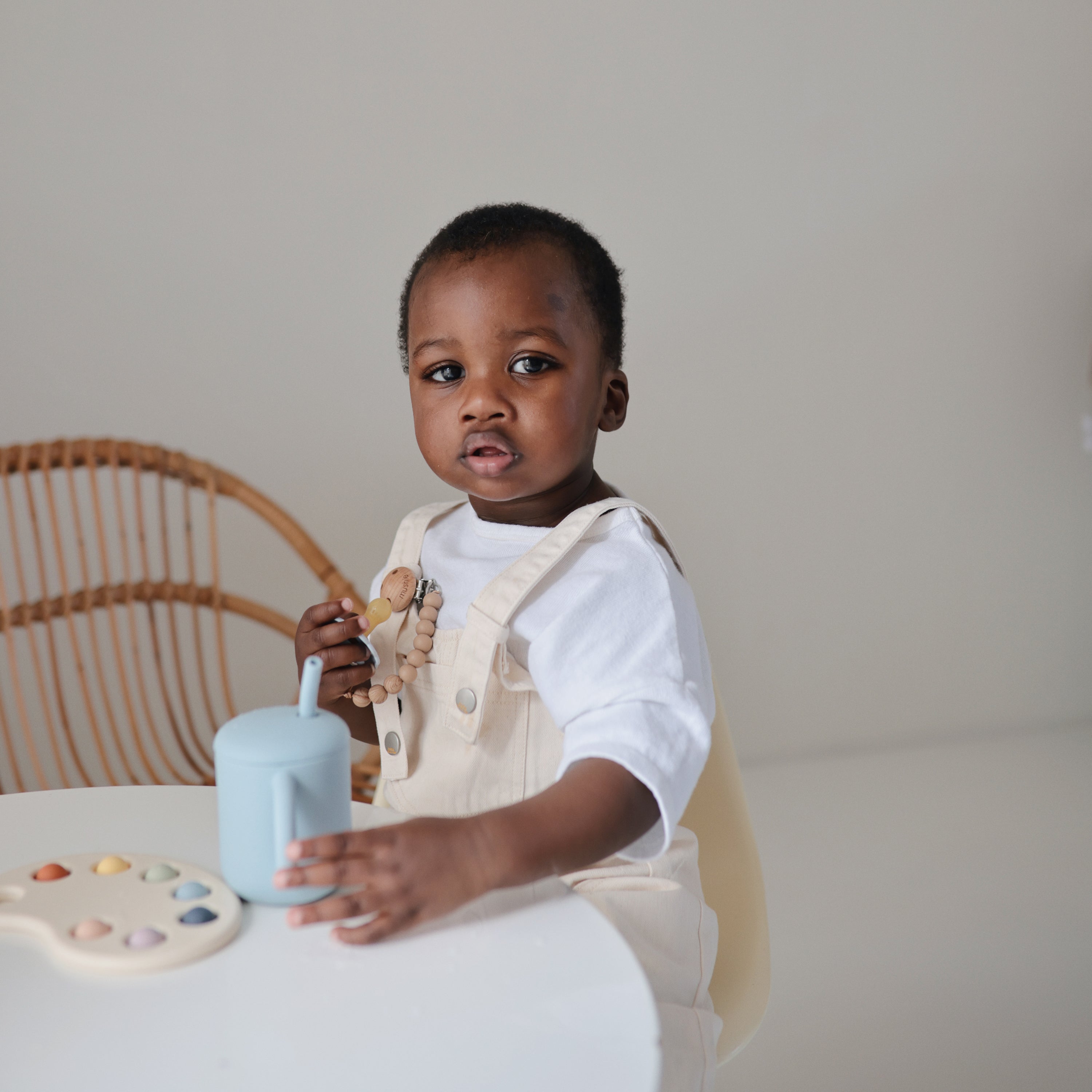 Silicone Training Cup + Straw