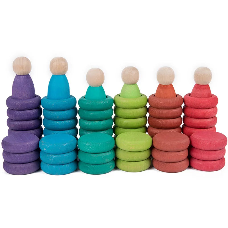 Rainbow Rings, Coins and Nins Pretend Play Toys