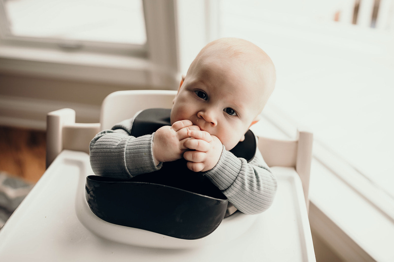 Sailor Blue Silicone Bib