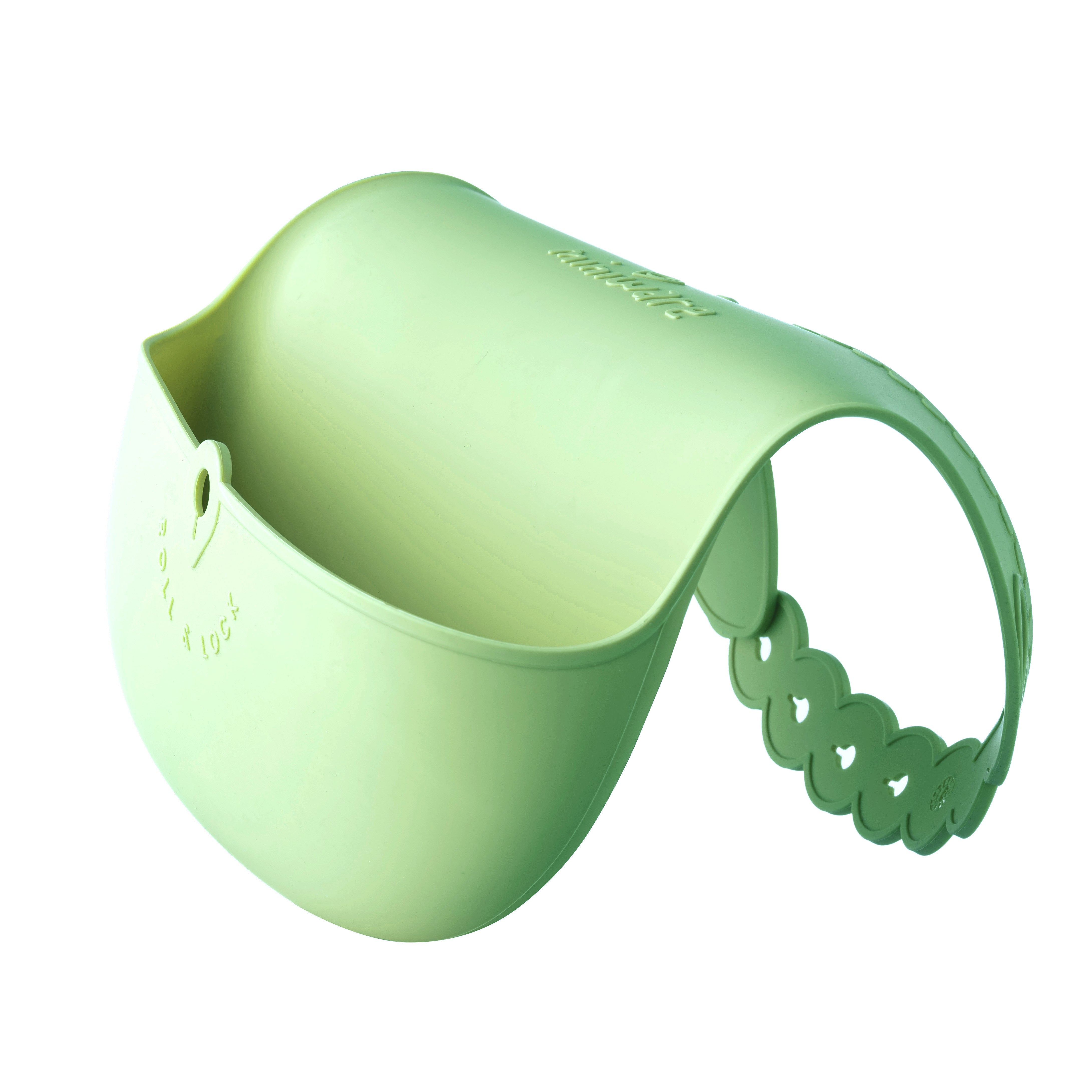 Roll & Lock Silicone Bib 2-pack - Key Lime + Dove Grey