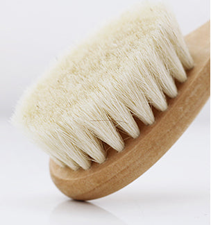 Haakaa Goats Wool Wooden Baby Hairbrush