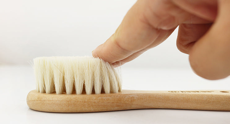 Haakaa Goats Wool Wooden Baby Hairbrush