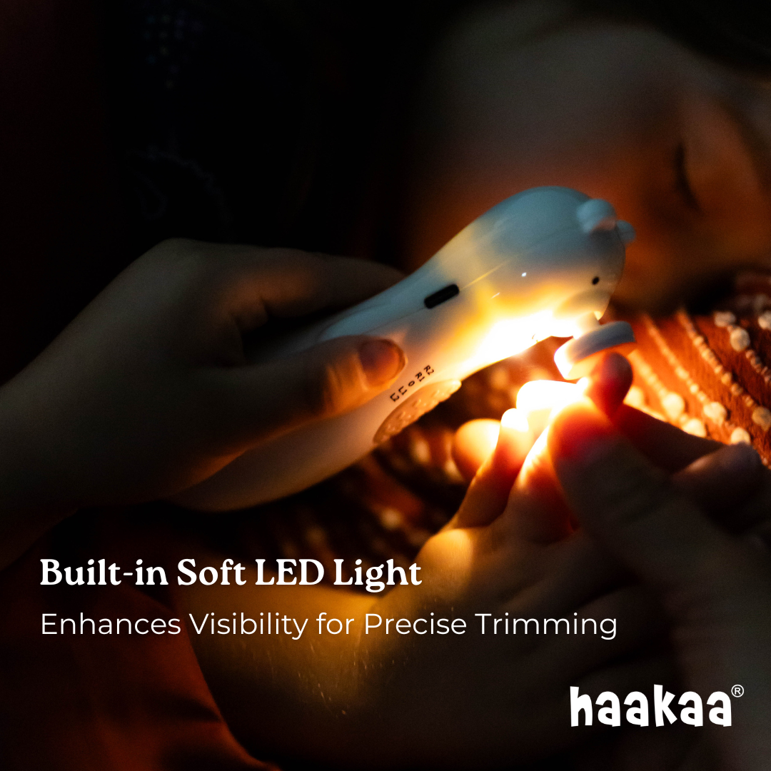 Haakaa Happii Bear Rechargeable Nail Trimmer Set