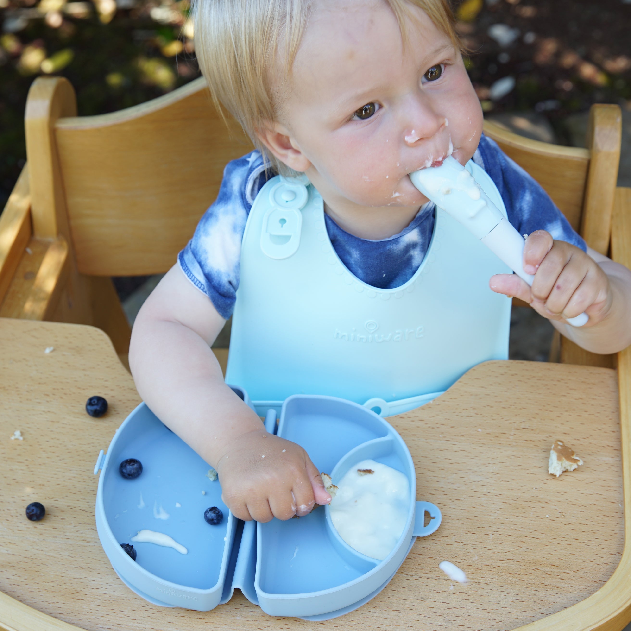 Silicone Travel Meal Set - Blue Banana