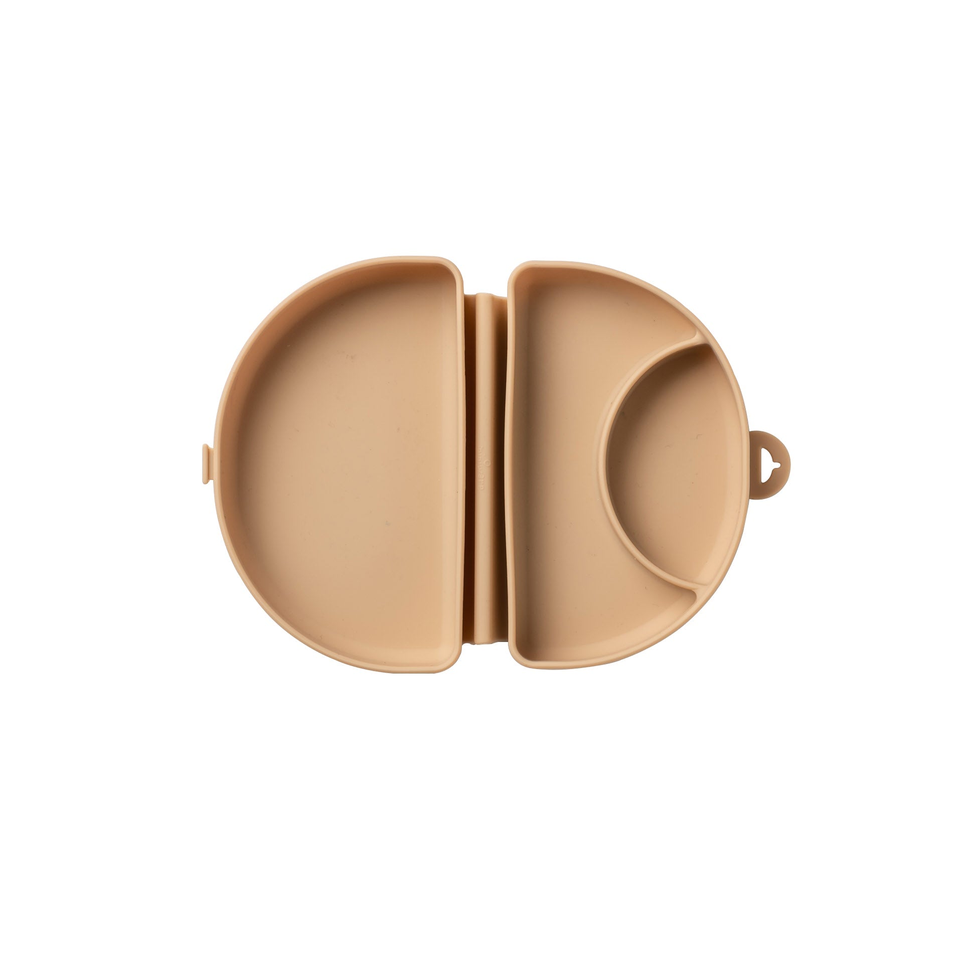 Compact Children's Portable Plate - Almond Butter