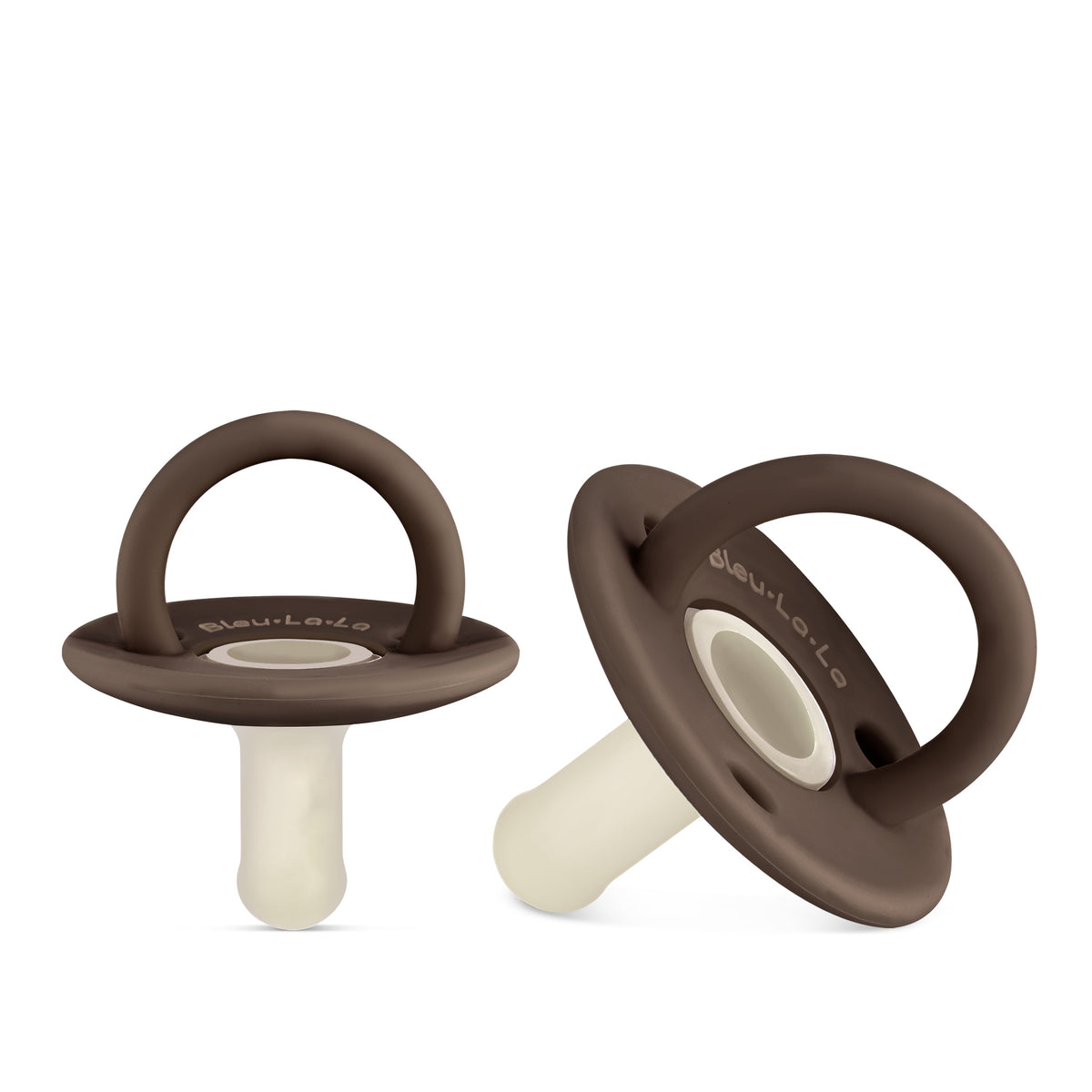 Tan Pacifier Bleu La La Lulababe 2 Tone Pacifier – Simple Steps Market