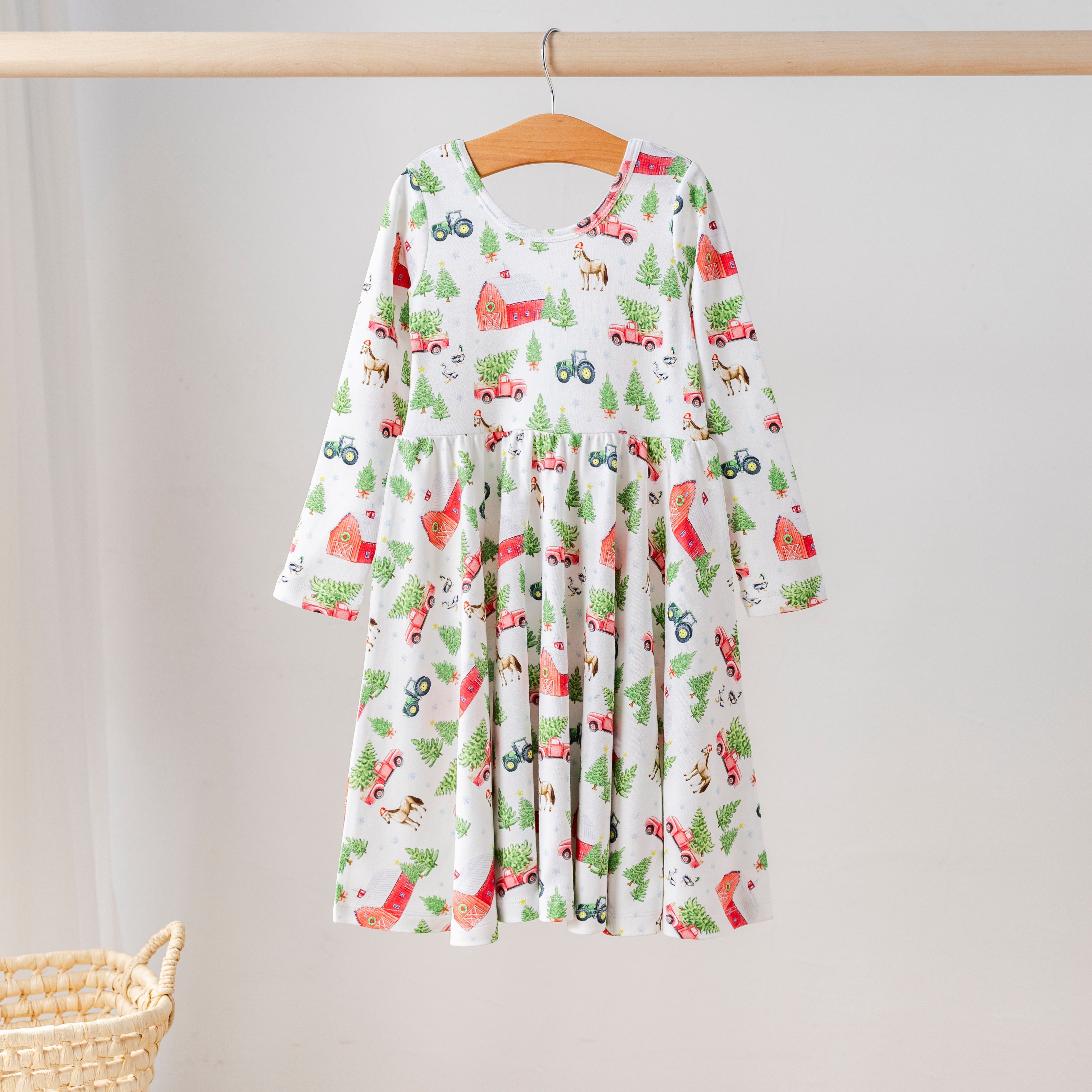 Christmas Tree Farm Organic Cotton Dress