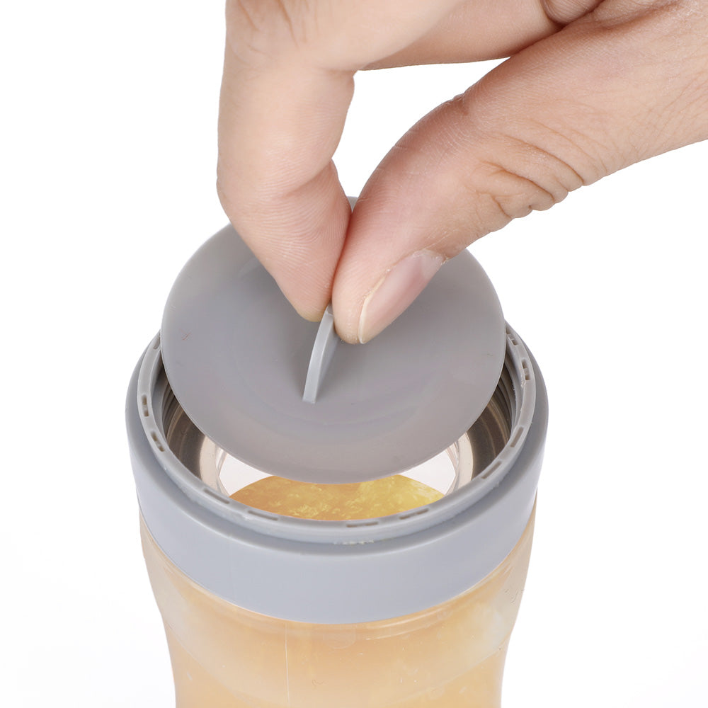 Silicone Baby Food Dispensing Spoon with Cap