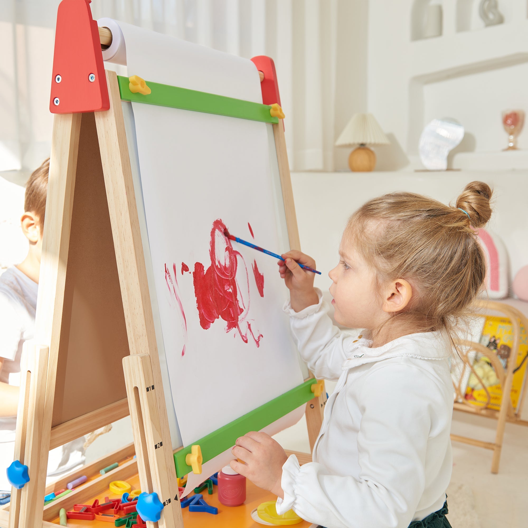 3-in-1 Art Easel & Paper Roll Set