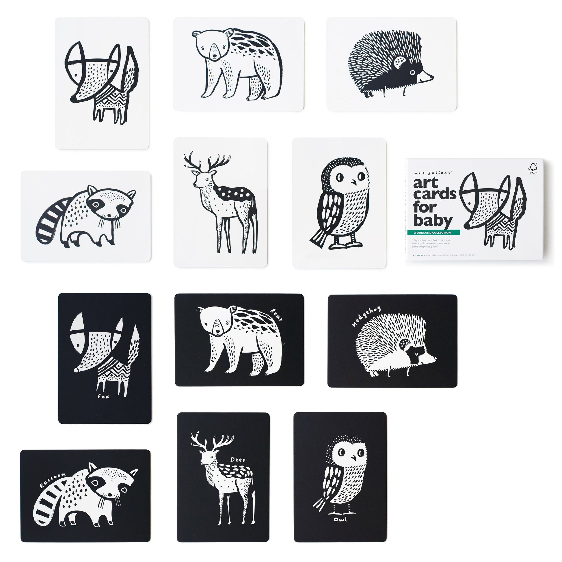 Art Cards for Baby - Woodland Collection Art Cards Leo Paper   
