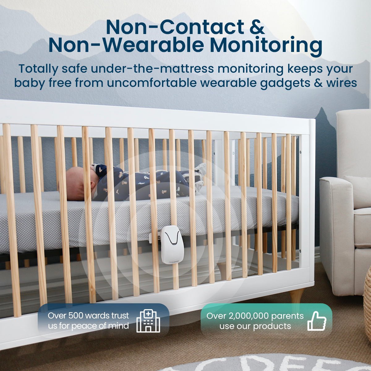Baby Monitor with Breathing Motion Detection & Safety Alerts