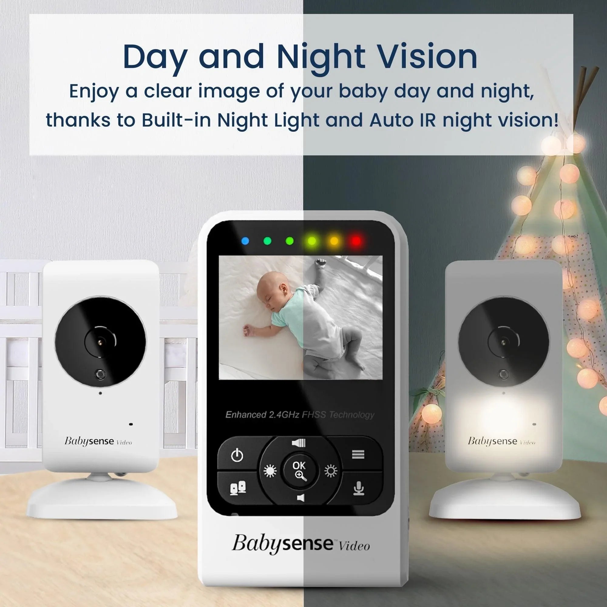 Video Baby Monitor with Breathing Motion Detection & Safety Alerts Bundle
