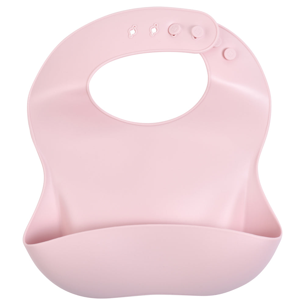 Ballet Pink Silicone Bib