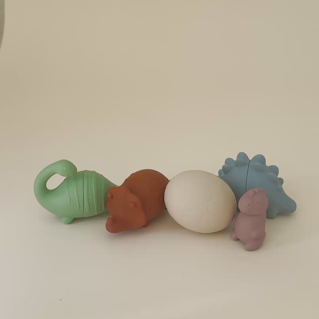 Dino Mold Free Bath Play Set - 4 Pack