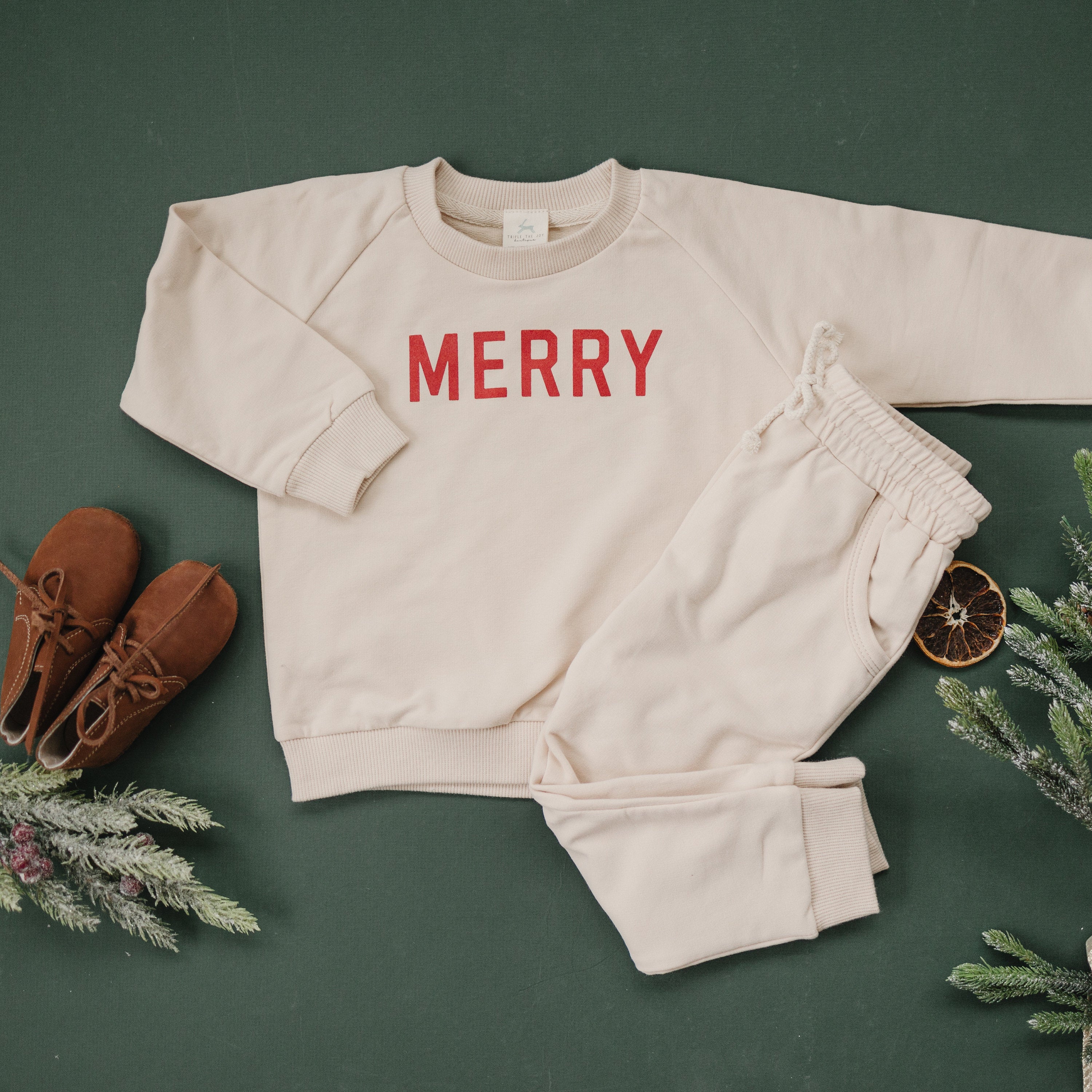 Merry Organic Cotton Crewneck Sweatshirt