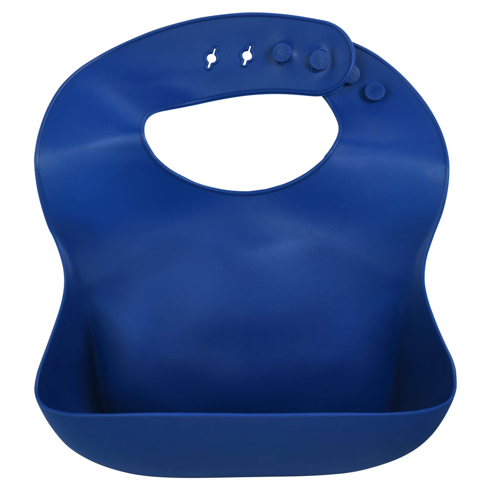 Sailor Blue Silicone Bib
