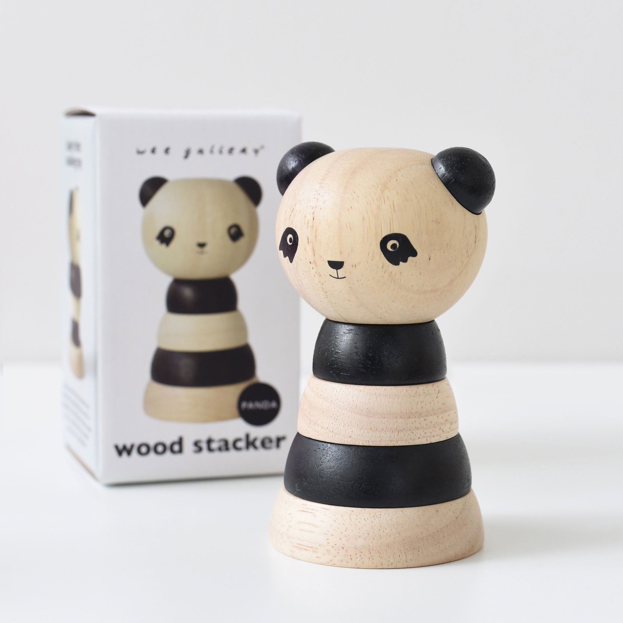 Wood Stacker - Panda Wooden Toys Blue Ribbon   