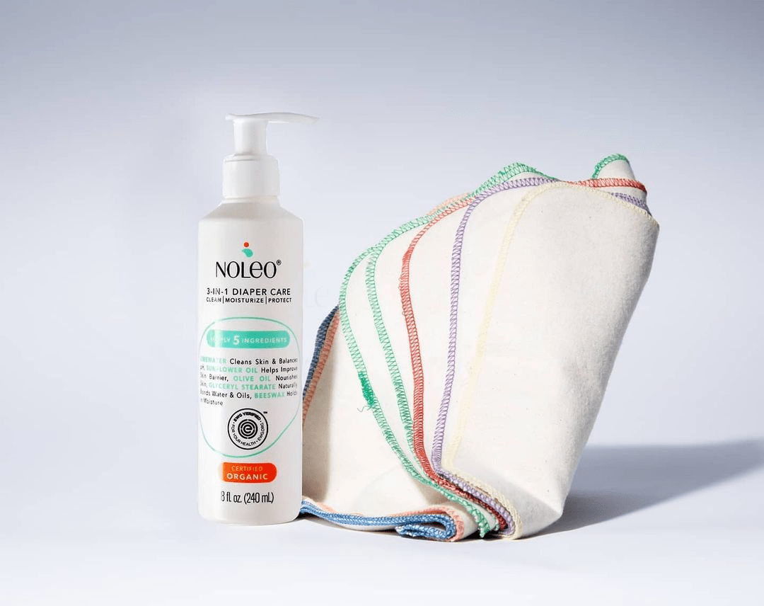 Diaper Rash Cream & Large Cotton Pads