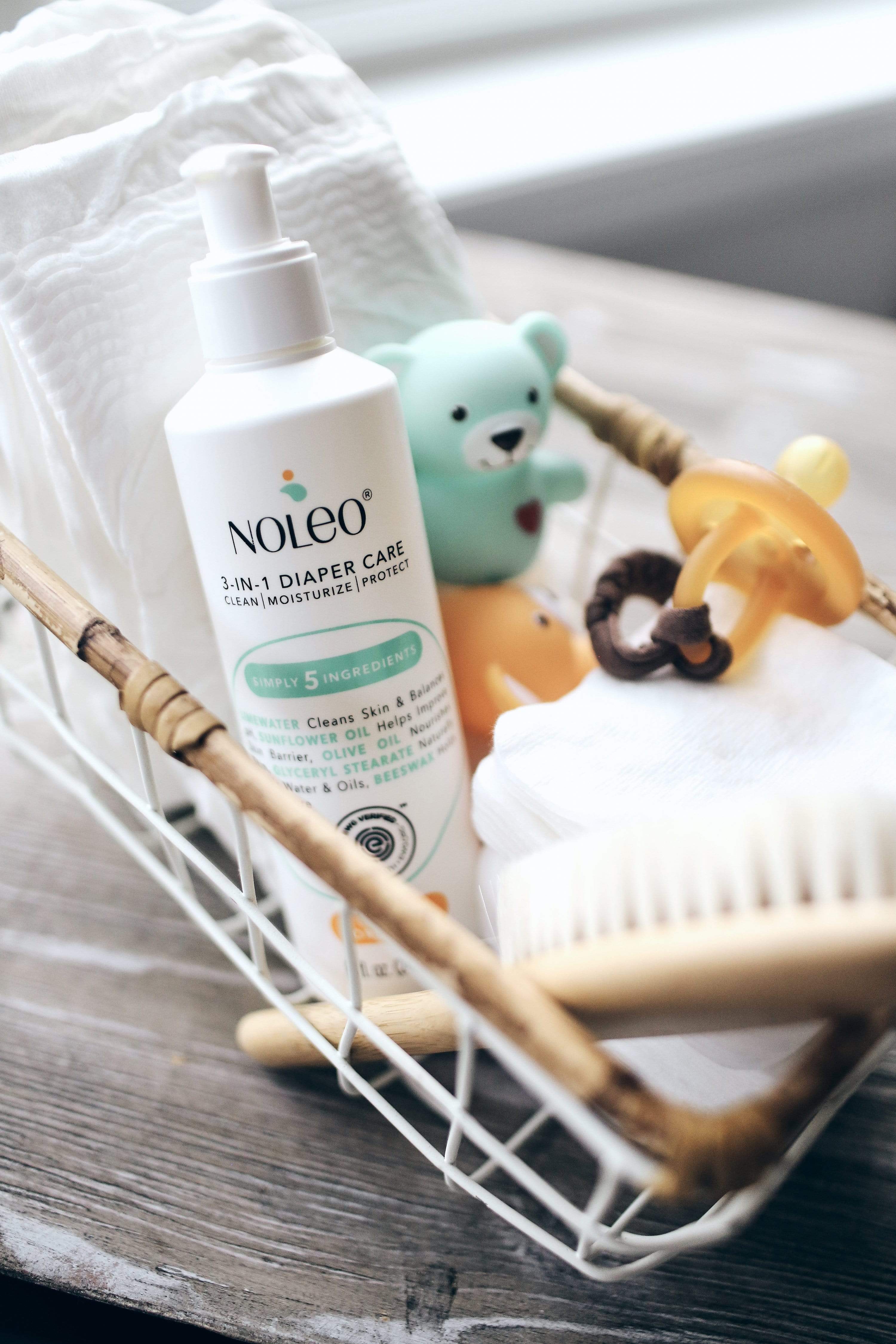 NOLEO DUO: 3-in-1 Diaper Rash Cream & Large Cotton Pads