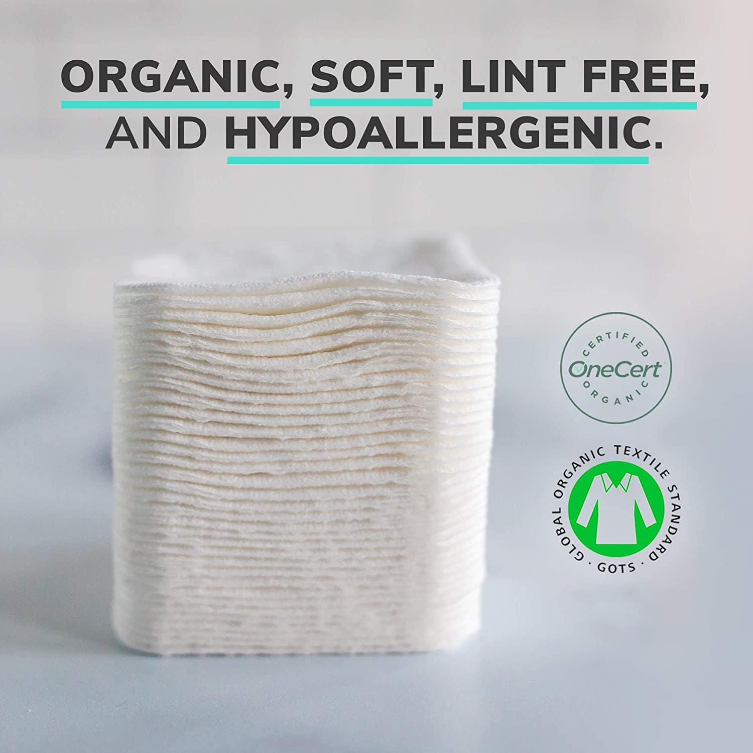 Organic Cotton Pads (XL 3.54"x4.33")