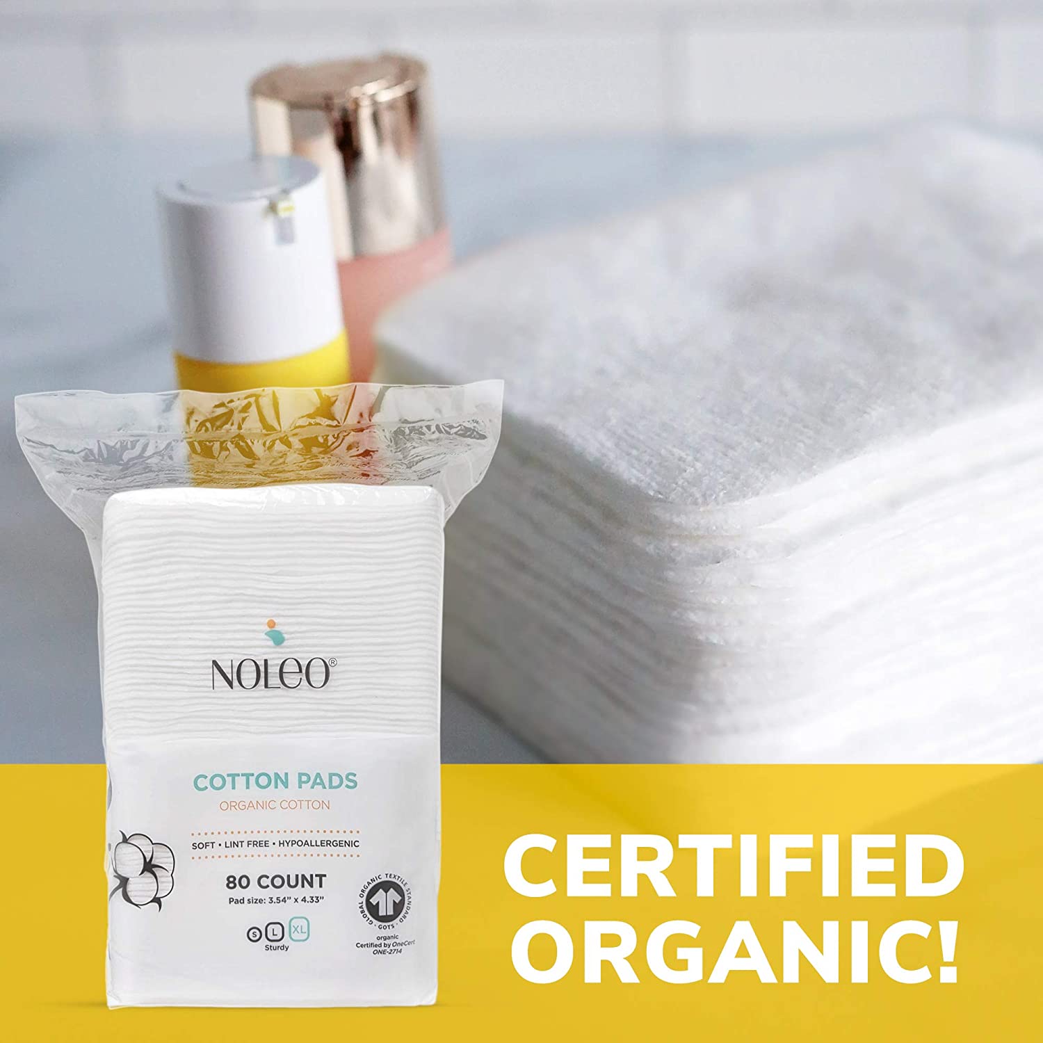 Organic Cotton Pads (XL 3.54"x4.33")