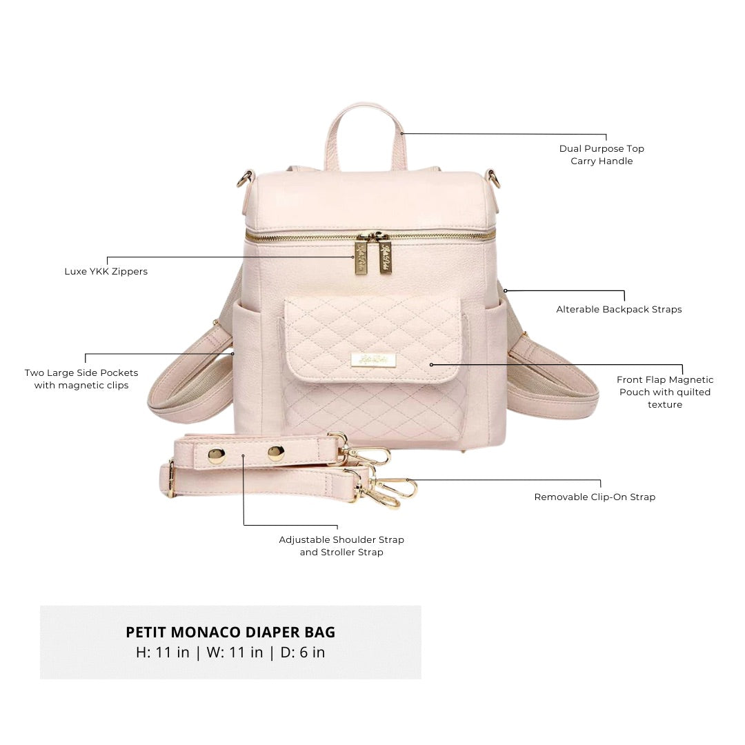 Petit Diaper Bag Pastel Pink