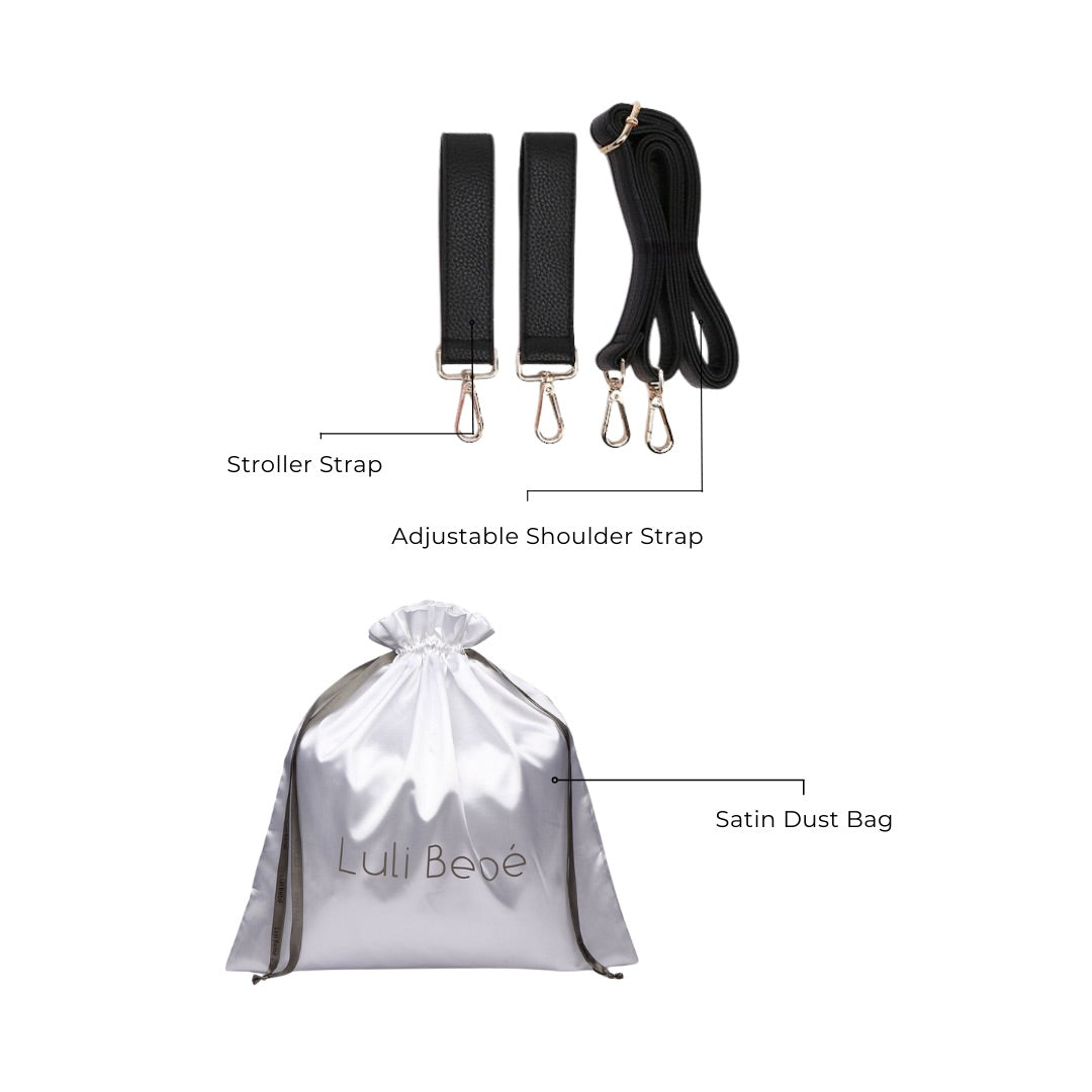 Petit Diaper Bag Ebony Black